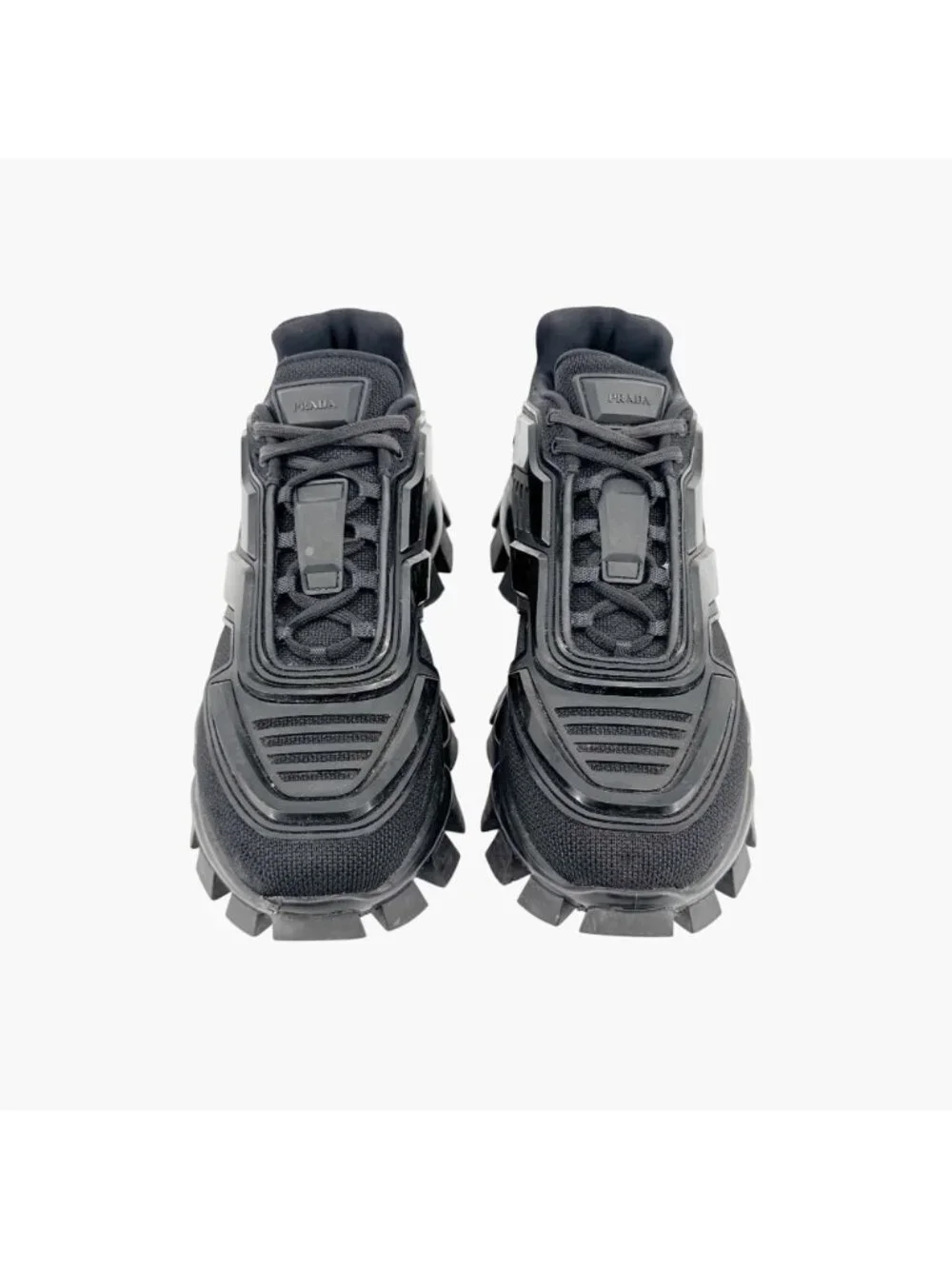 Prada Cloudbust Thunder Sneakers Men 5.5 Women 9.5 Black Chunky Lug Sole Shoe